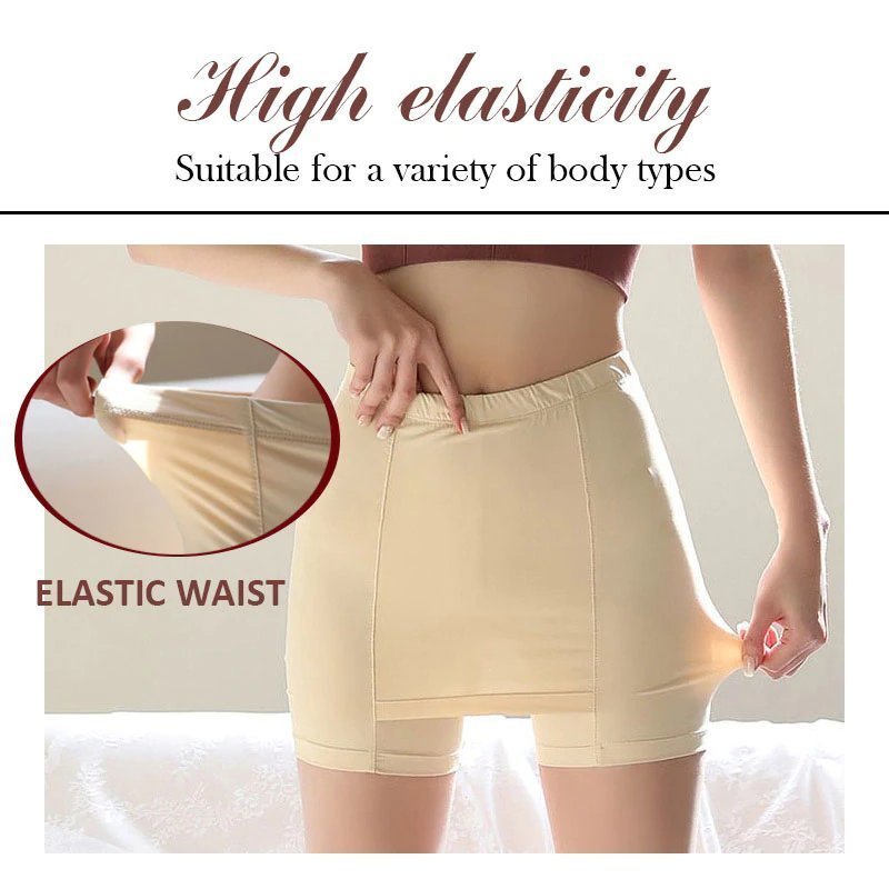 💥 Buy 1 get 2 💥 (3PCS) - double front crotch ice silk safety shorts