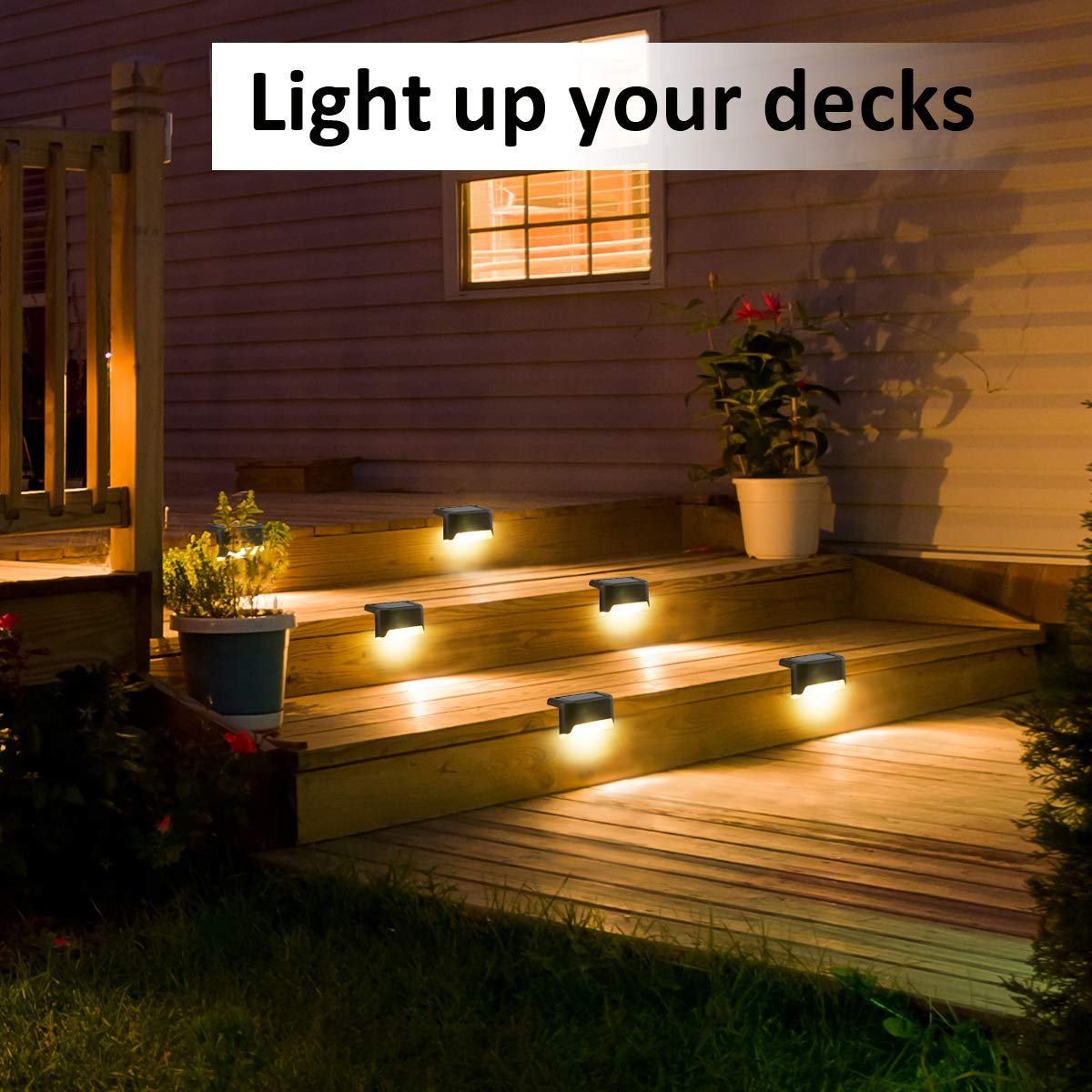 💥Buy 2 get 1 free💥LED Solar Lamp Path Staircase Outdoor Waterproof Wall Light
