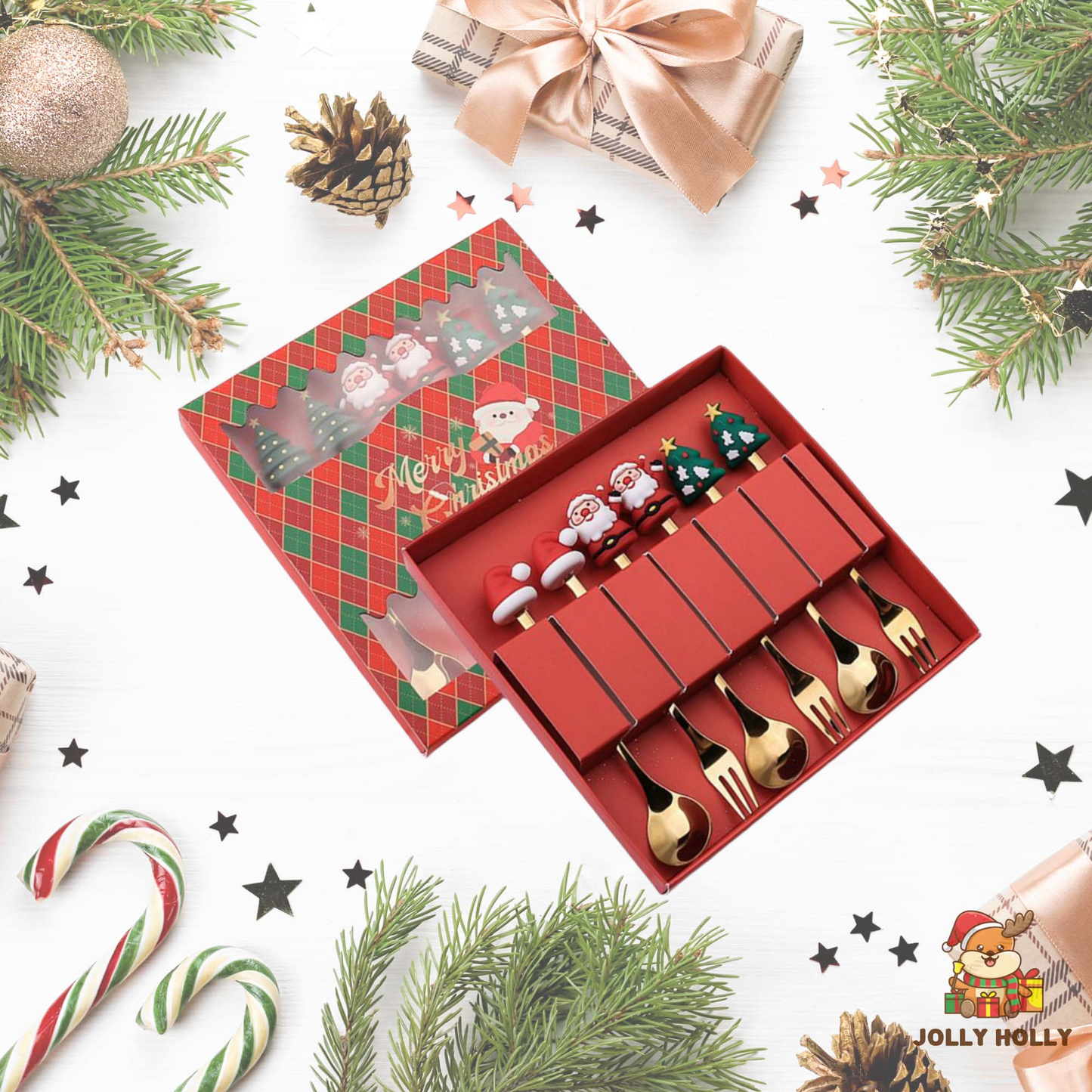 🎄Christmas Promotion 🔥 Christmas Cutlery Set🍴🥄