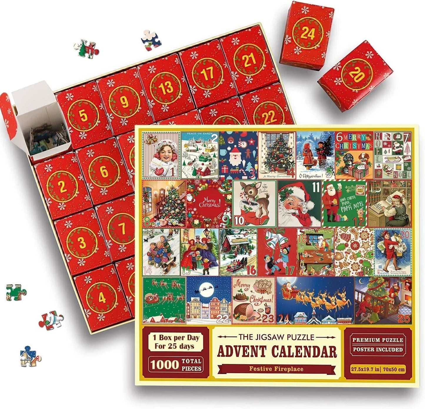 🎄 Early Christmas Pre-Sale - 56% Off🧩Christmas Advent Calendar Puzzle